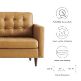 Exalt Tufted Leather Sofa by Lefancy