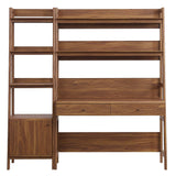 Bixby 2-Piece Wood Office Desk and Bookshelf by Lefancy