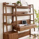 Bixby 2-Piece Wood Office Desk and Bookshelf by Lefancy