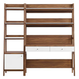 Bixby 2-Piece Wood Office Desk and Bookshelf by Lefancy