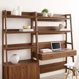 Bixby 2-Piece Wood Office Desk and Bookshelf by Lefancy