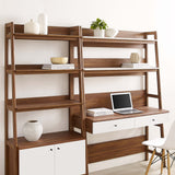 Bixby 2-Piece Wood Office Desk and Bookshelf by Lefancy