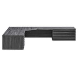 Render Wall Mount Corner Office Desk by Lefancy