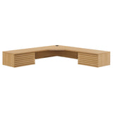 Render Wall Mount Corner Office Desk by Lefancy