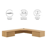 Render Wall Mount Corner Office Desk by Lefancy