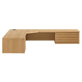 Render Wall Mount Corner Office Desk by Lefancy
