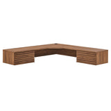 Render Wall Mount Corner Office Desk by Lefancy
