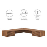 Render Wall Mount Corner Office Desk by Lefancy
