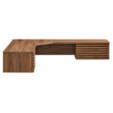 Render Wall Mount Corner Office Desk by Lefancy