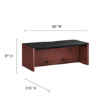 Kinetic 38" Wall-Mount Office Desk by Lefancy