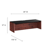 Kinetic 49" Wall-Mount Office Desk by Lefancy