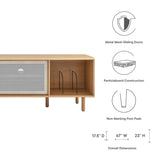 Kurtis 67" TV and Vinyl Record Stand by Lefancy