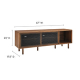 Kurtis 67" TV and Vinyl Record Stand by Lefancy