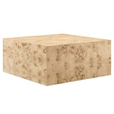 Cosmos 36" Square Burl Wood Coffee Table by Lefancy