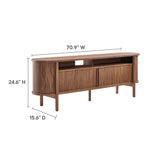 Cadence 71" Curved TV Stand by Lefancy