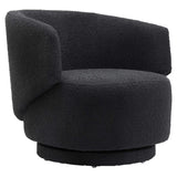 Celestia Boucle Fabric Swivel Chair by Lefancy