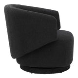 Celestia Boucle Fabric Swivel Chair by Lefancy