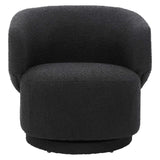 Celestia Boucle Fabric Swivel Chair by Lefancy