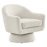 Astral Boucle Fabric Swivel Chair by Lefancy