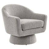 Astral Boucle Fabric Swivel Chair by Lefancy