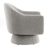 Astral Boucle Fabric Swivel Chair by Lefancy