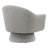 Astral Boucle Fabric Swivel Chair by Lefancy