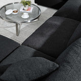 Commix 6-Piece Down Filled Overstuffed Boucle Sectional Sofa by Lefancy