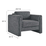 Visible Fabric Armchair by Lefancy