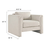 Visible Fabric Armchair by Lefancy