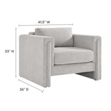 Visible Fabric Armchair by Lefancy