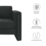 Visible Boucle Fabric Armchair by Lefancy