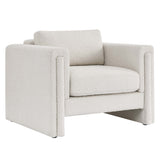 Visible Boucle Fabric Armchair by Lefancy