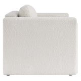 Visible Boucle Fabric Armchair by Lefancy