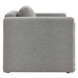 Visible Boucle Fabric Armchair by Lefancy