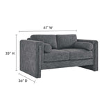Visible Fabric Loveseat by Lefancy