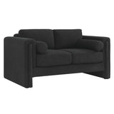 Visible Boucle Fabric Loveseat by Lefancy