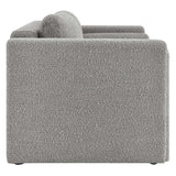 Visible Boucle Fabric Loveseat by Lefancy