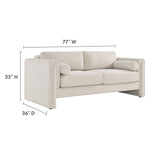 Visible Fabric Sofa by Lefancy