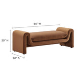 Waverly Performance Velvet Bench by Lefancy