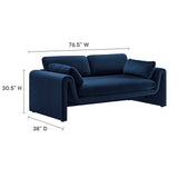 Waverly Performance Velvet Sofa by Lefancy