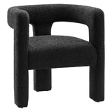 Kayla Boucle Upholstered Armchair by Lefancy