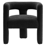 Kayla Boucle Upholstered Armchair by Lefancy