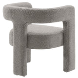 Kayla Boucle Upholstered Armchair by Lefancy