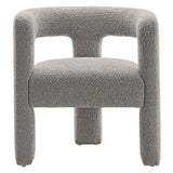 Kayla Boucle Upholstered Armchair by Lefancy