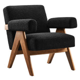 Lyra Boucle Fabric Armchair by Lefancy