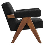 Lyra Boucle Fabric Armchair by Lefancy