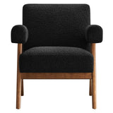 Lyra Boucle Fabric Armchair by Lefancy