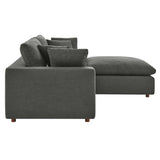 Commix Down Filled Overstuffed Sectional Sofa by Lefancy