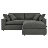 Commix Down Filled Overstuffed Sectional Sofa by Lefancy