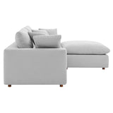 Commix Down Filled Overstuffed Sectional Sofa by Lefancy